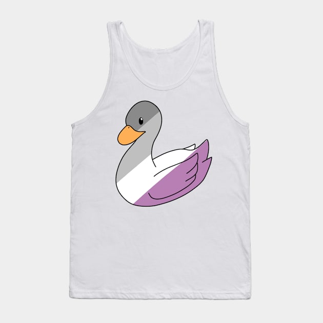 Pastel Asexual Duck Tank Top by ceolsonart